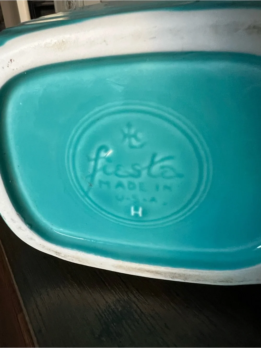 Fiesta Large Disk Pitcher Turquoise Blue Homer Laughlin
